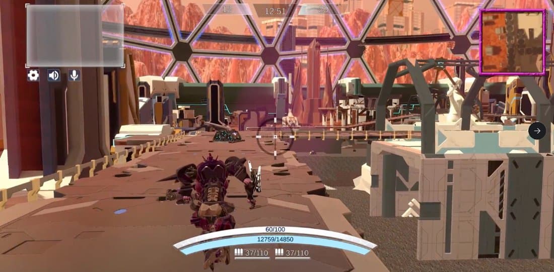 Capture de gameplay de Mechachain en cours de développement